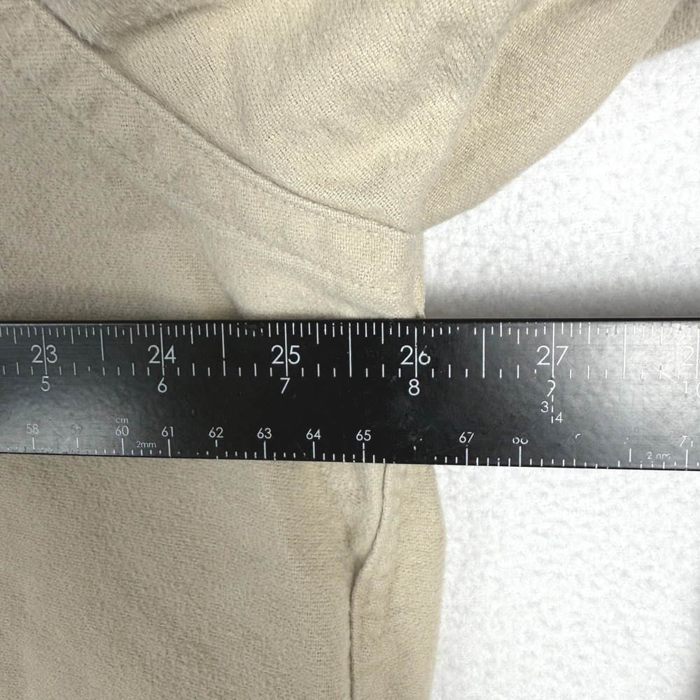 Vtg LL Bean Chamois Cloth Shirt Mens 17.5 Tall L/S Heavyweight Workwear 1612 - Picture 8 of 9